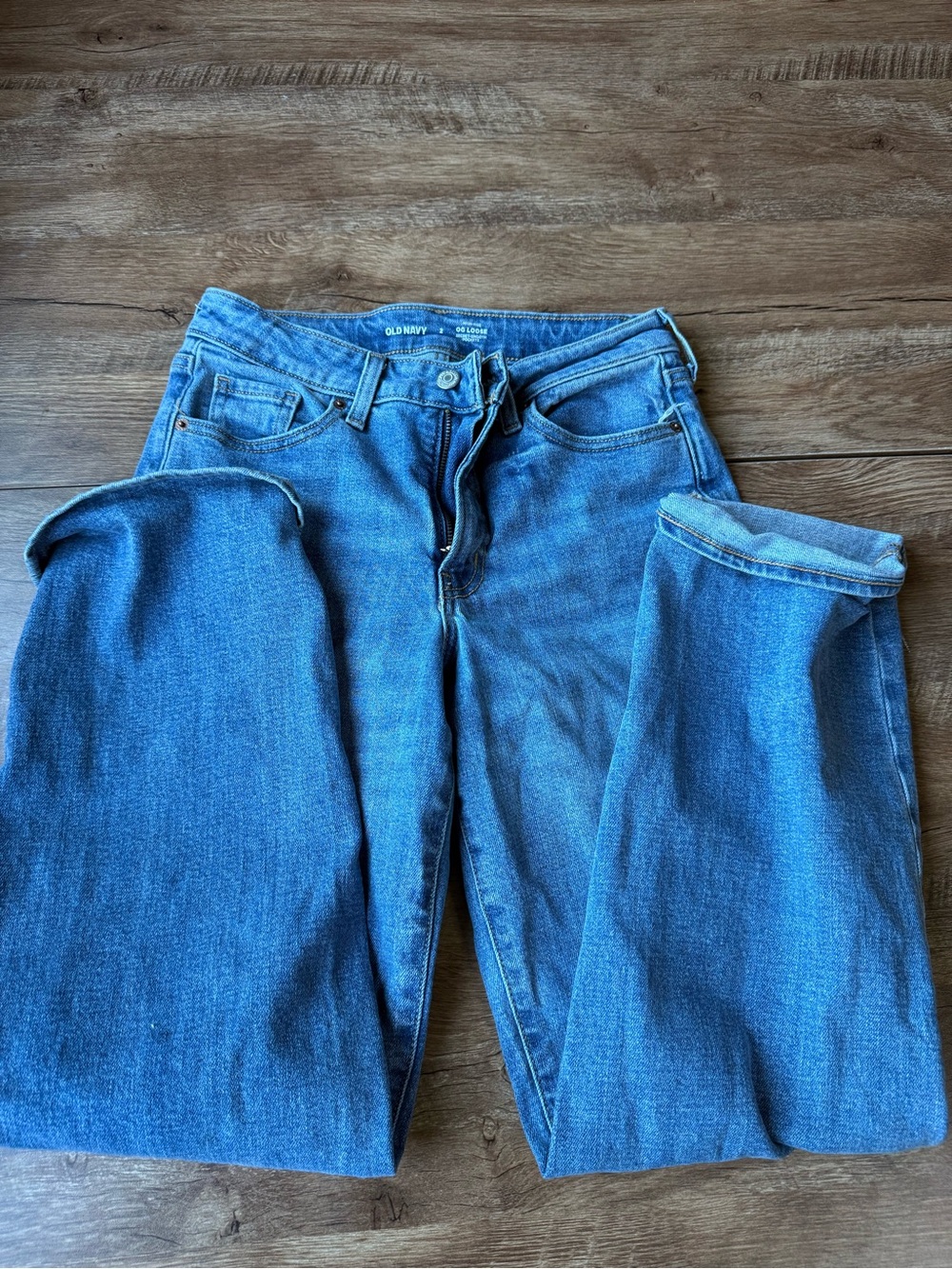 Old Navy high rise OG loose Blue Denim Jeans